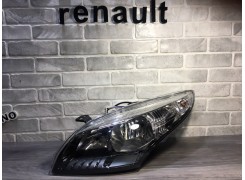 Фара левая Renault Megane 3 260608405R (хром верх-черный низ) Оригинал (Рено Меган)